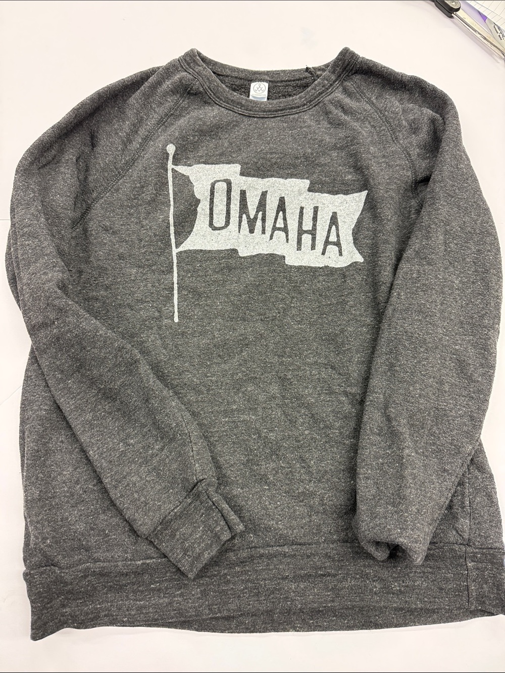 Alternative Gray Omaha Flag Sweatshirt